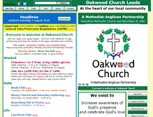 Tablet Screenshot of oakwoodchurch.info